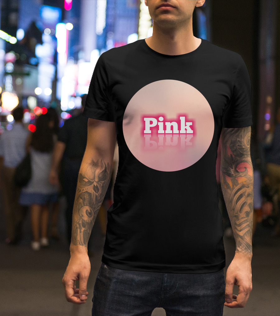Pink Iconic Bubblegum Reflection T-Shirt