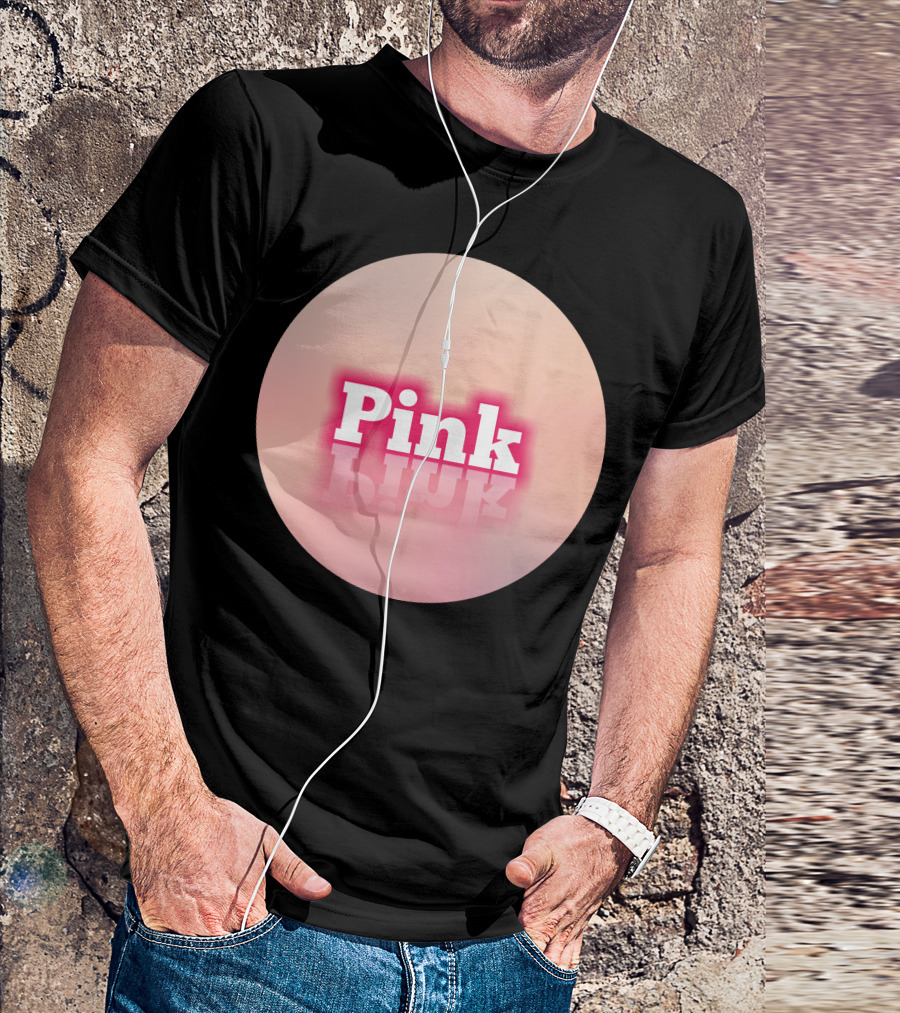Pink Iconic Bubblegum Reflection T-Shirt