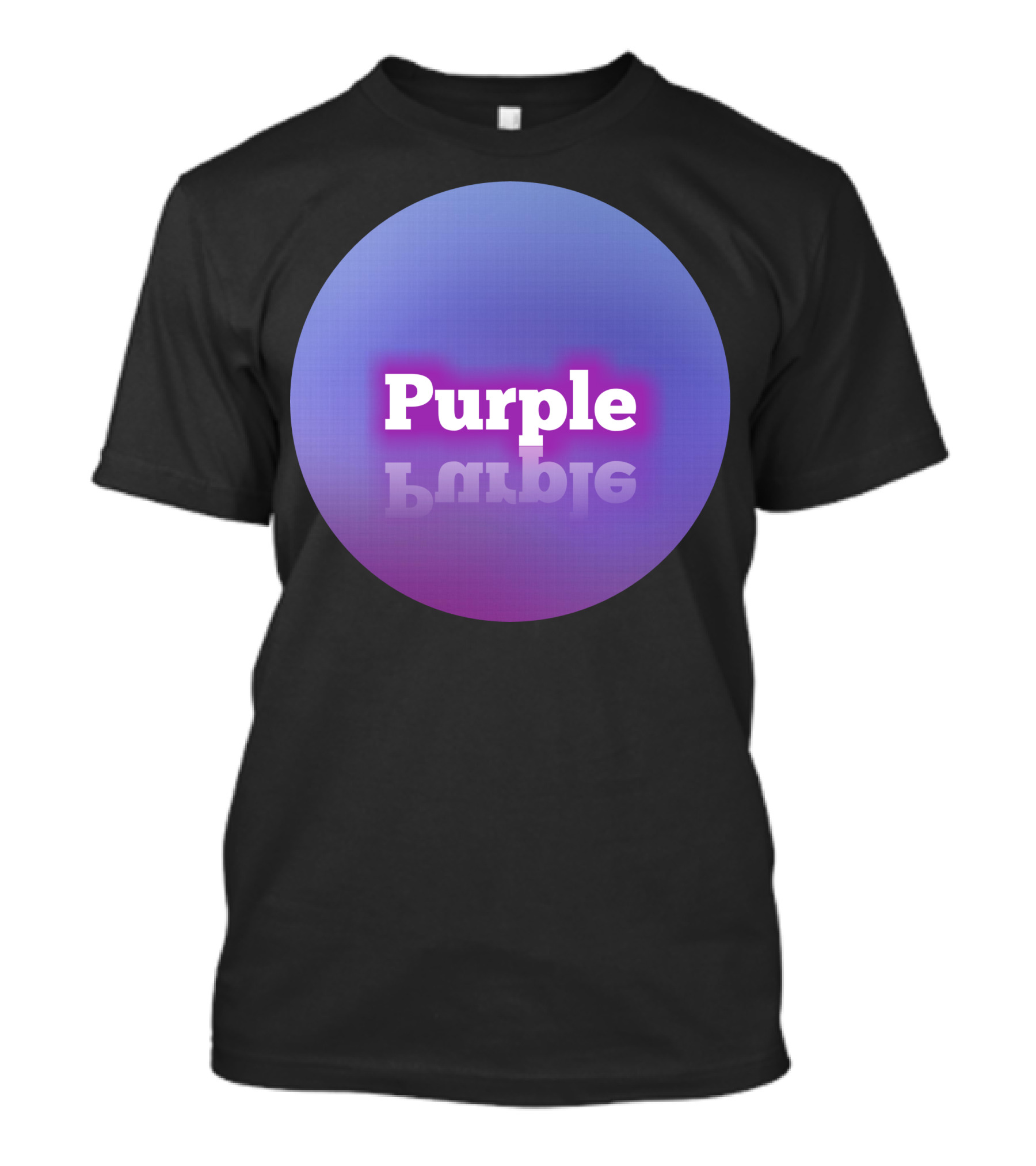 Purple Gradient Reflection T-Shirt