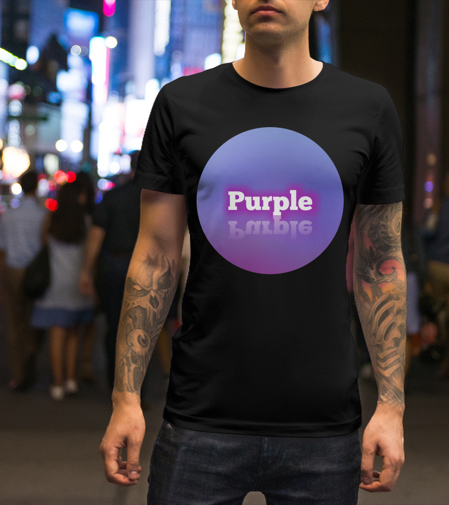 Purple Gradient Reflection T-Shirt