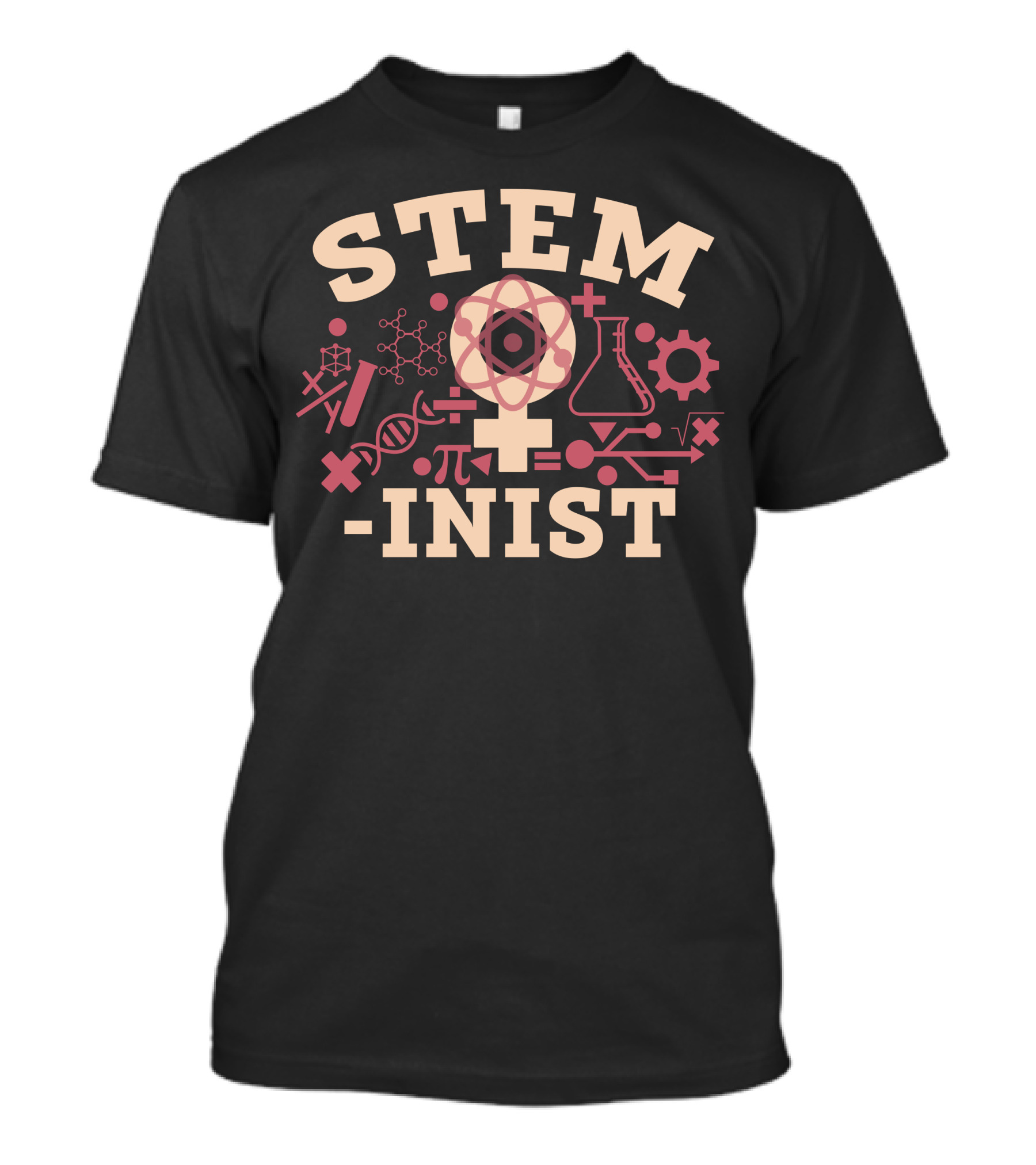 STEMINIST Science Symbols Female Empowerment T-Shirt