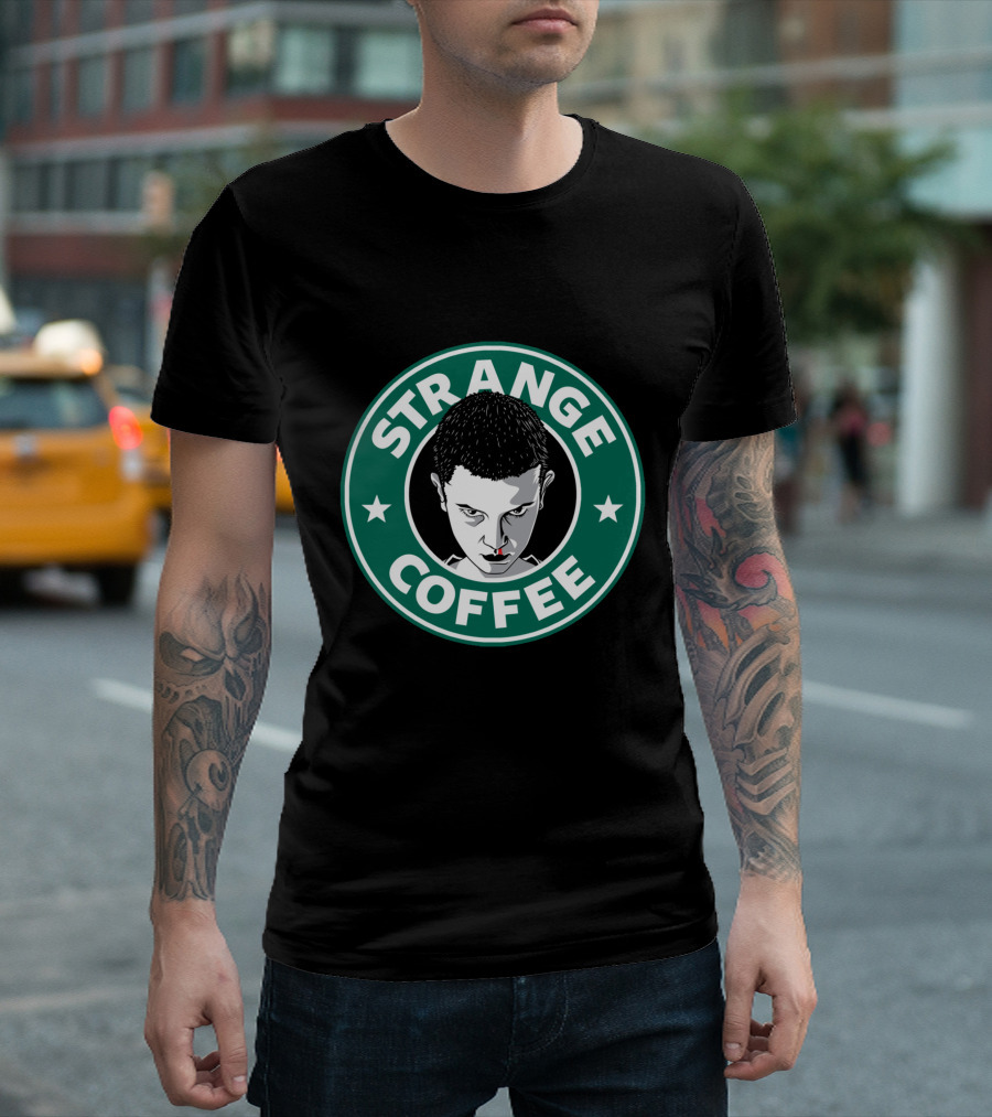 Strange Coffee Eleven Parody Star Emblem T-Shirt