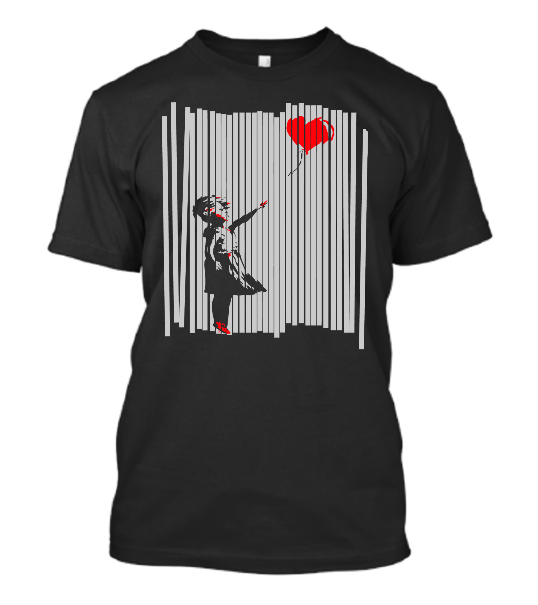 Hey I Fixed It Banksy Shredded Balloon Girl Heart Balloon T-Shirt