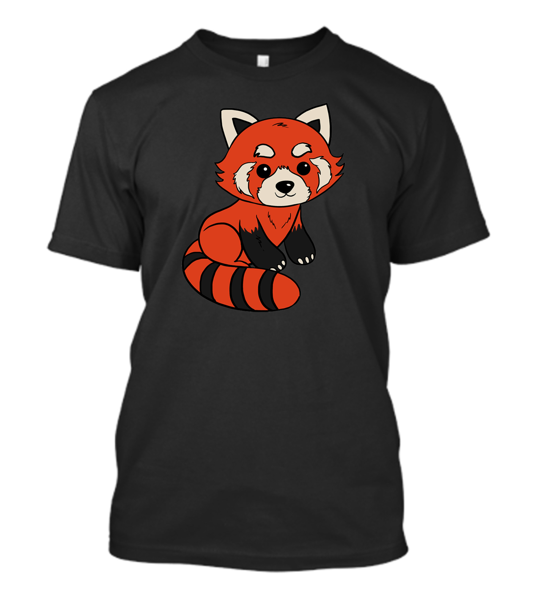 Red Panda Cartoon Cute Sitting T-Shirt