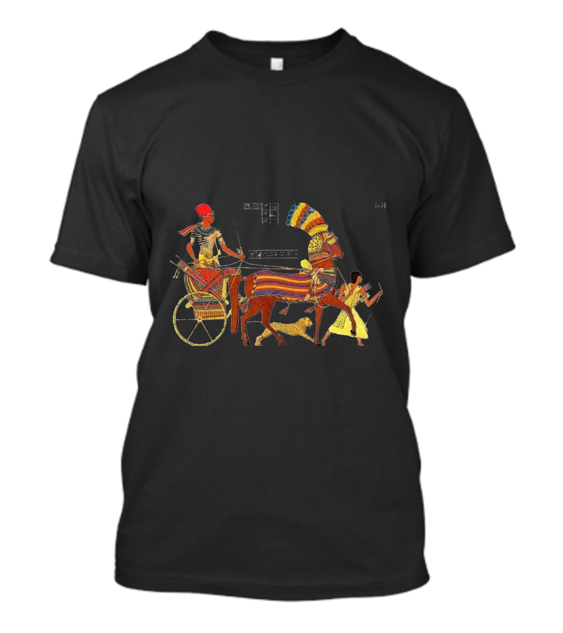 Ancient Egyptian Chariot Pharaoh And Scribe Hieroglyphs T-Shirt