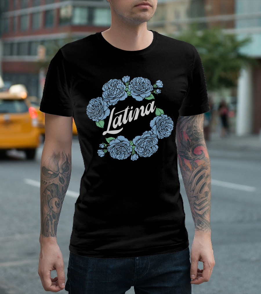 Latina Blue Roses T-Shirt