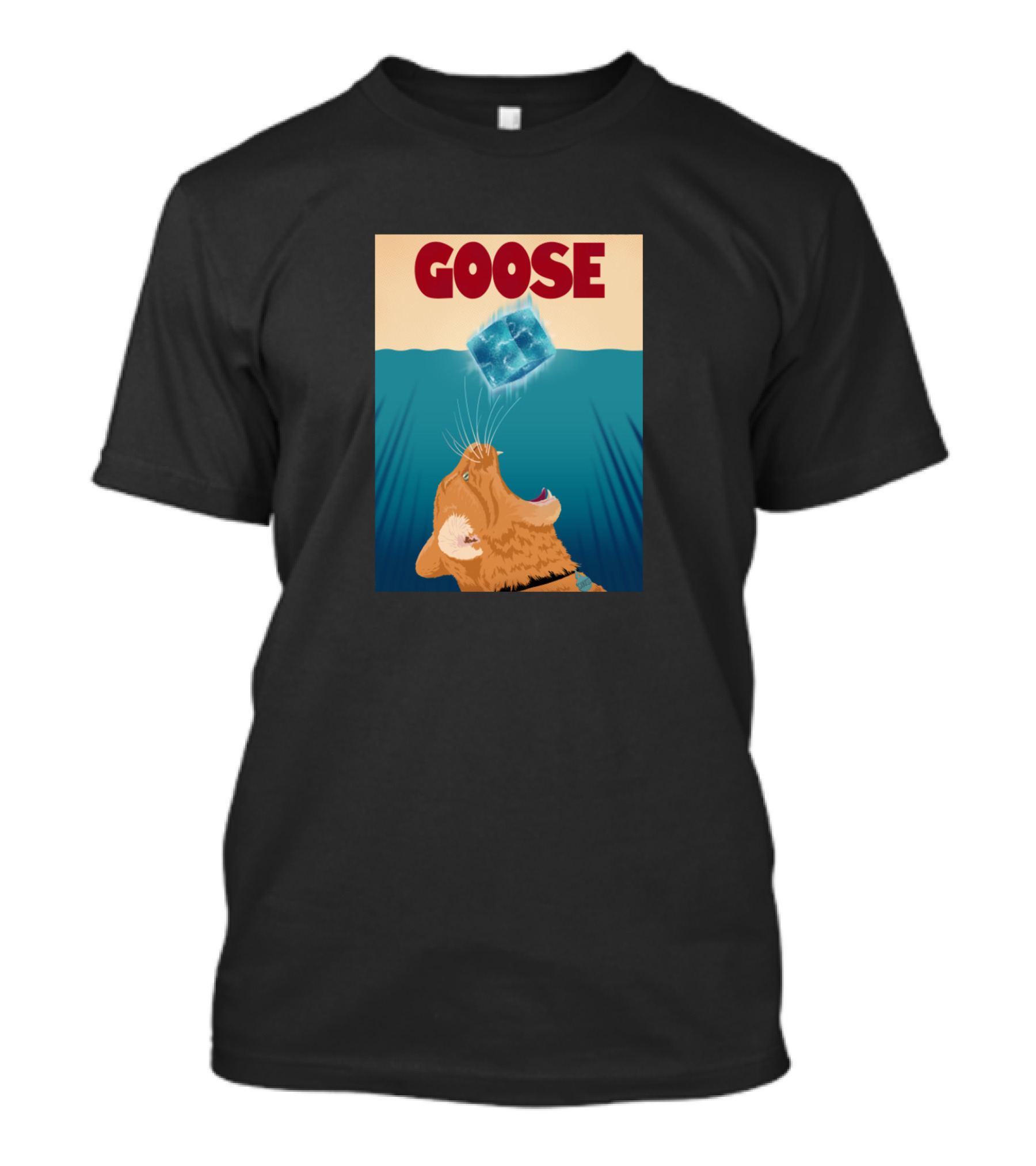 Goose Cat Icecube Colorful T-Shirt