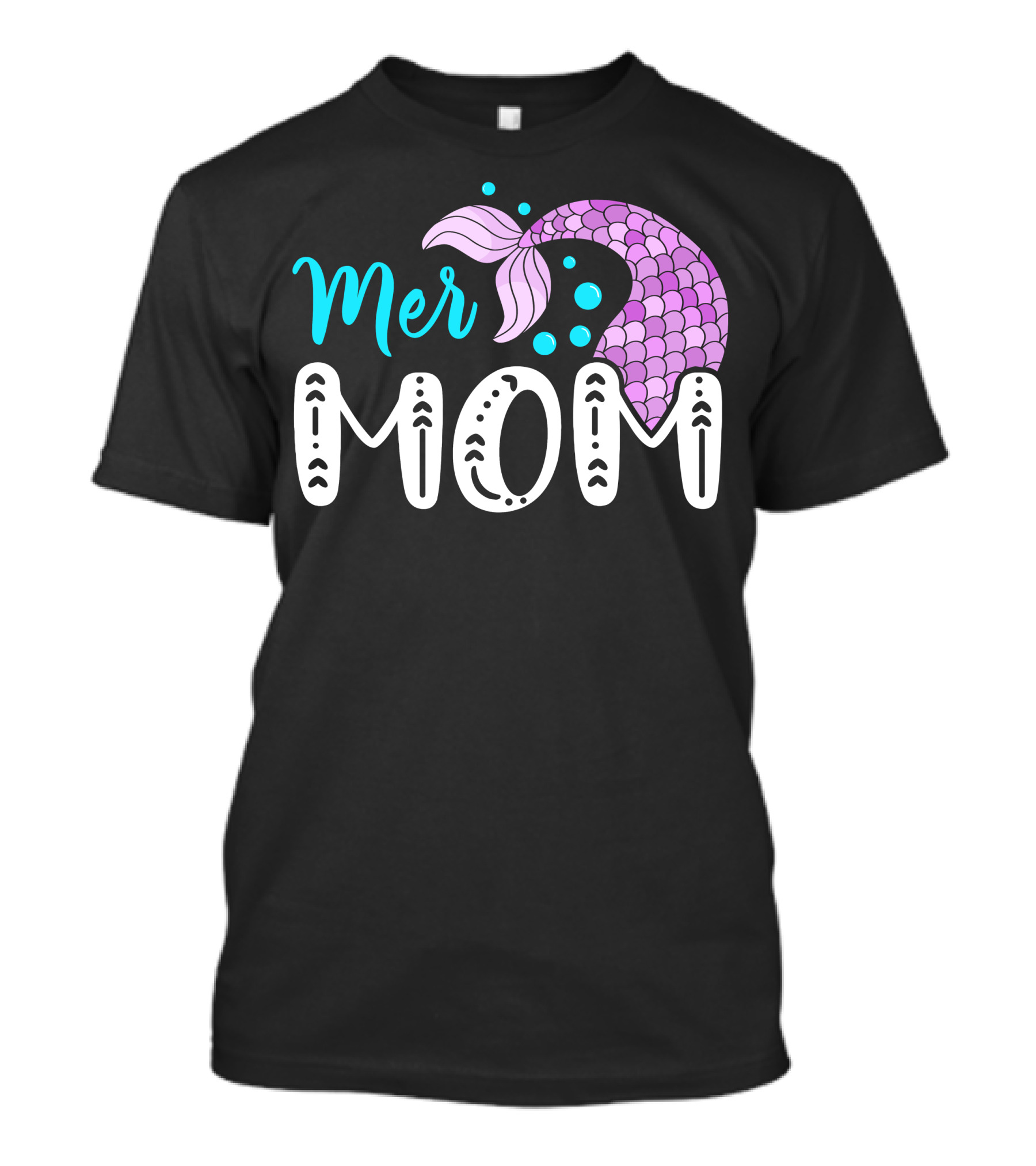Mer Mom Mermaid Family Iconic Tail T-Shirt
