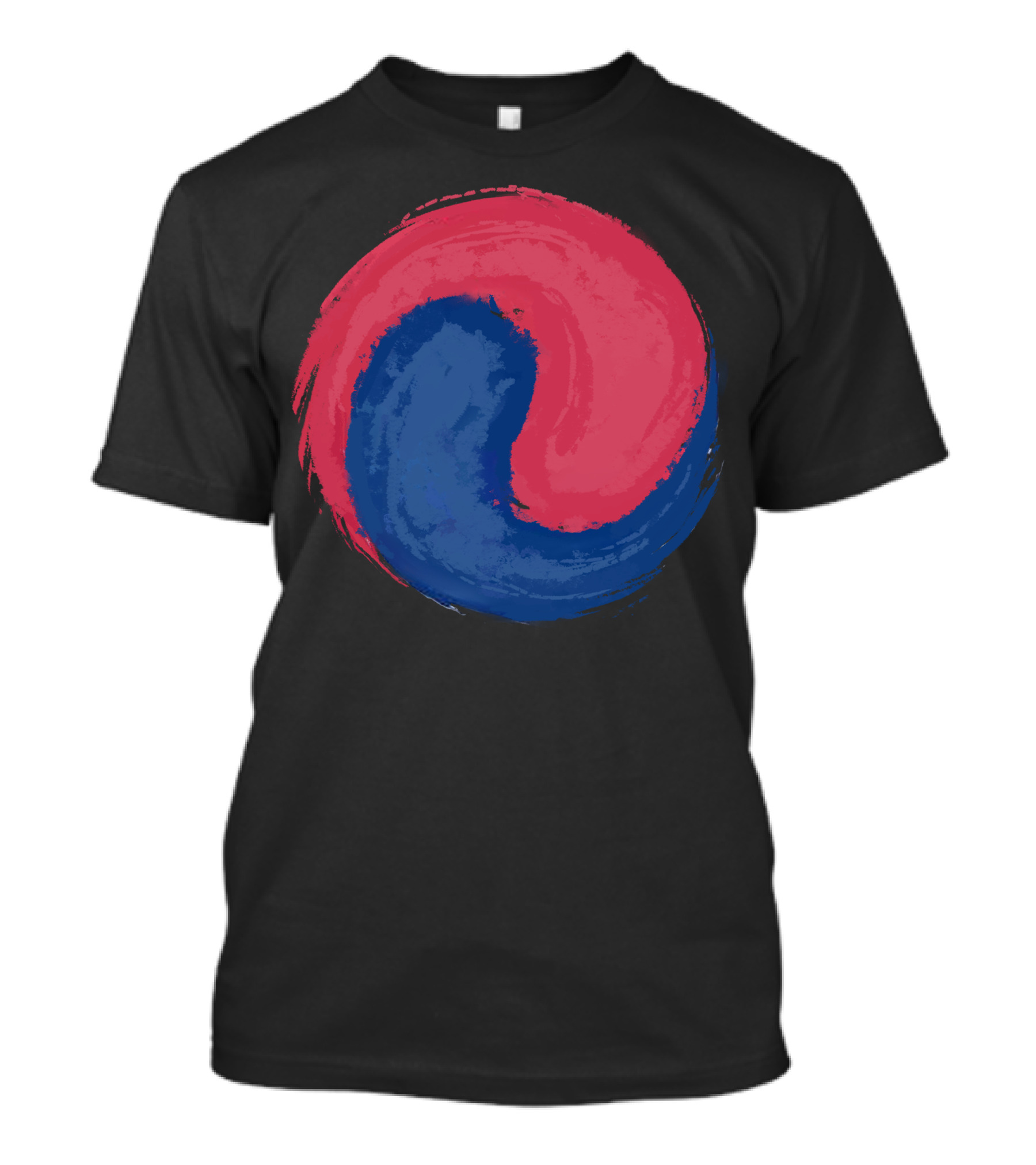 Red And Blue Taiji Symbol Fusion T-Shirt