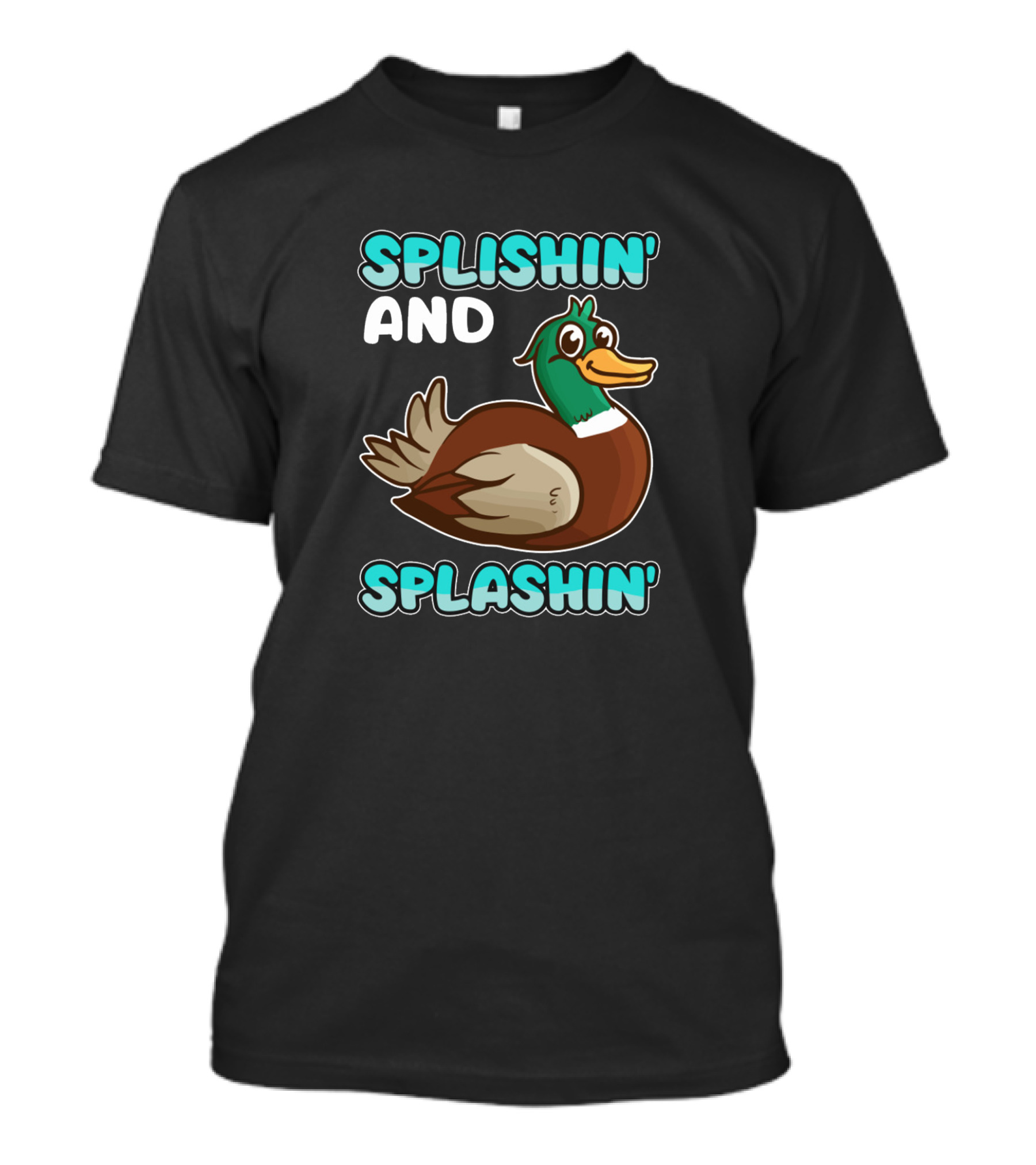 Splishin' And Splashin' Cute Duck Bathtime Fun T-Shirt