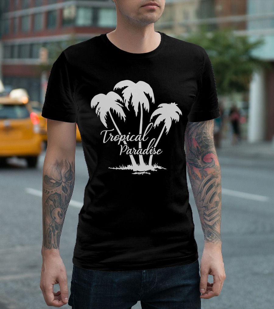 Tropical Paradise Palm Trees T-Shirt