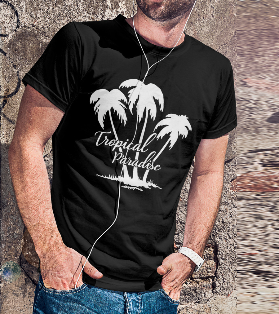 Tropical Paradise Palm Trees T-Shirt