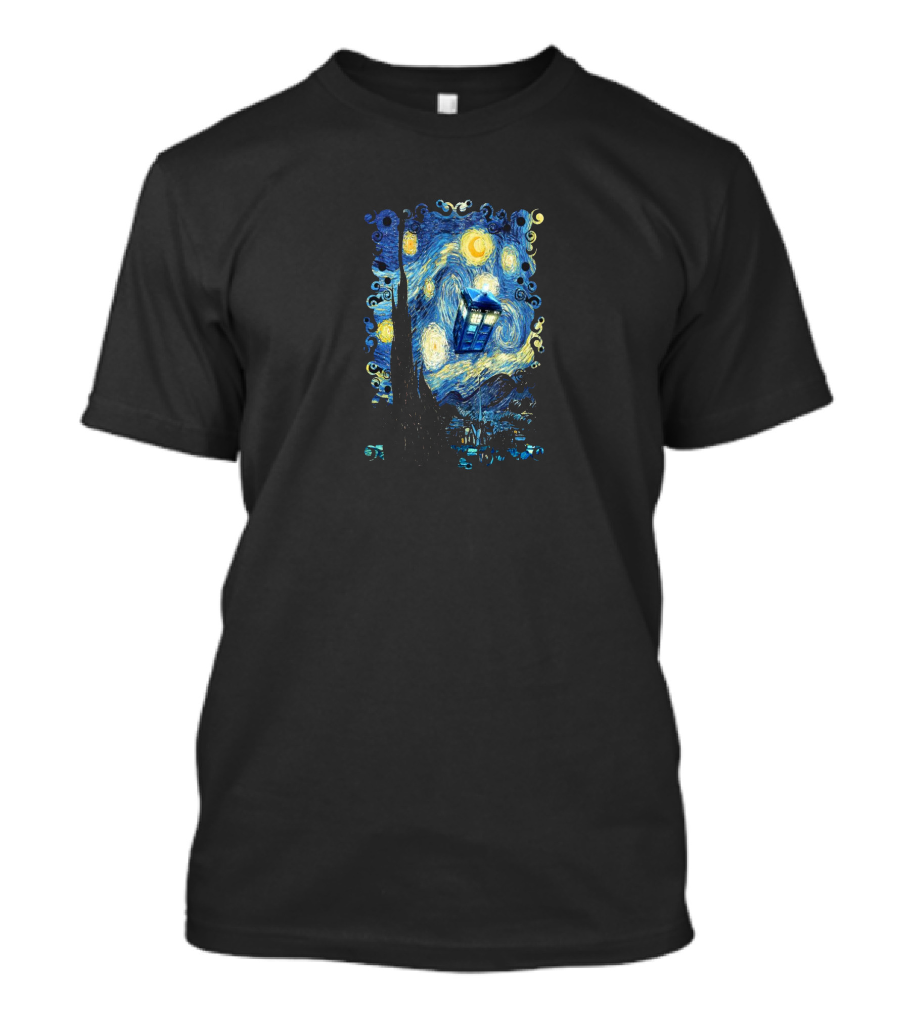 Van Gogh Starry Night TARDIS Mashup T-Shirt