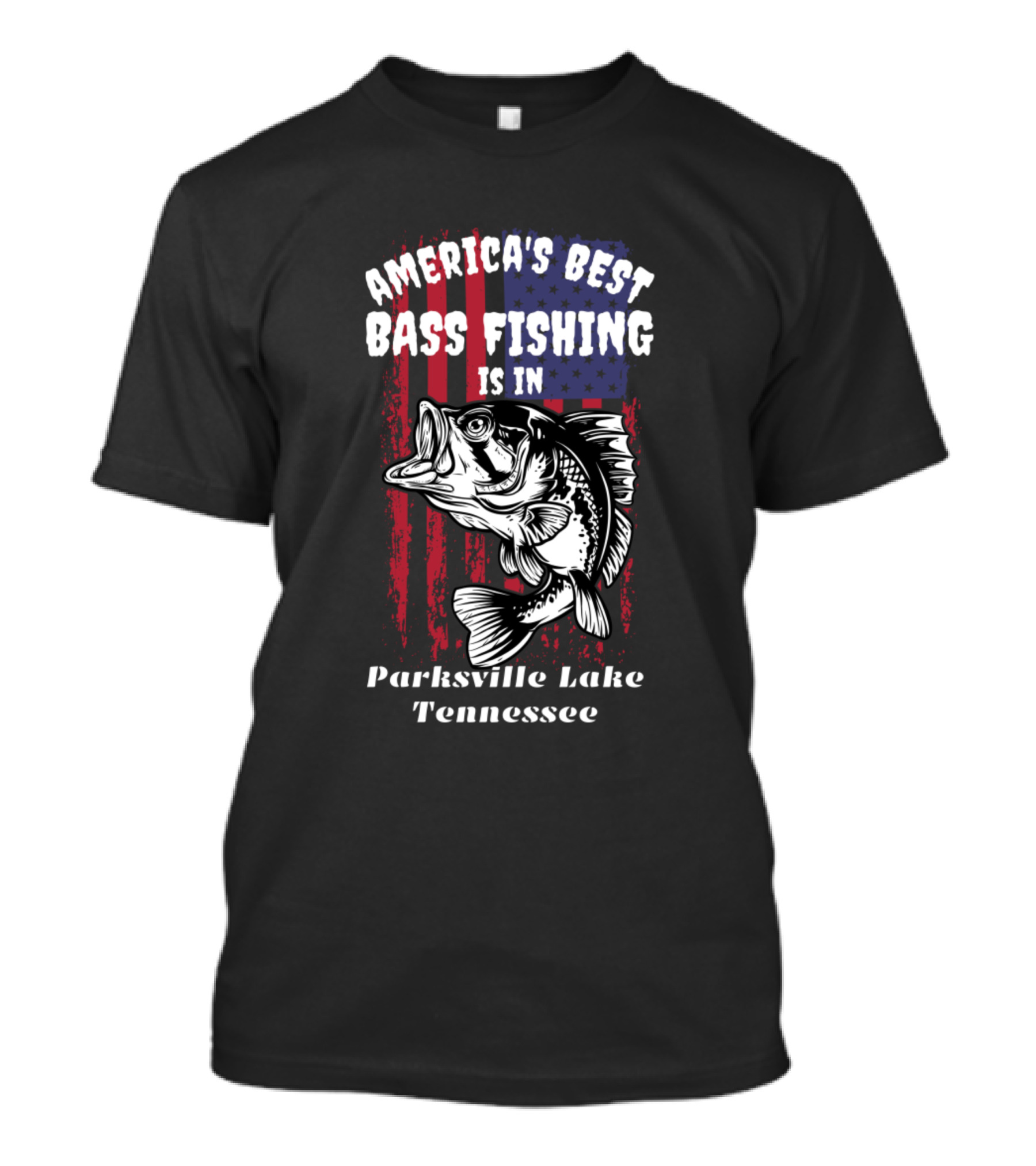 America's Best Bass Fishing Is In Parksville Lake Tennessee T-Shirt