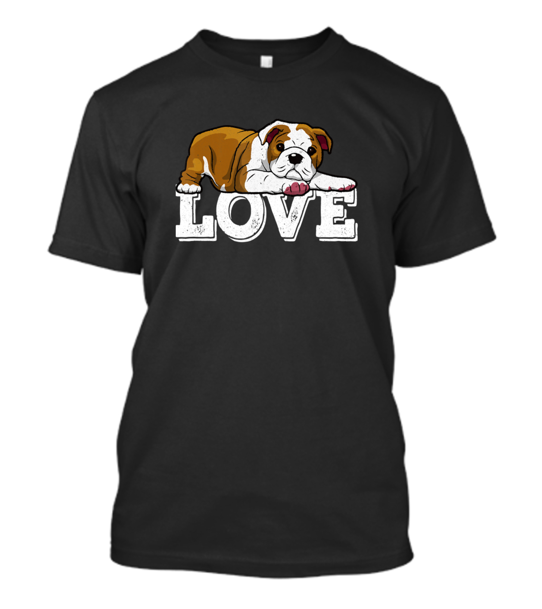 English Bulldog Love Cute Dog T-Shirt