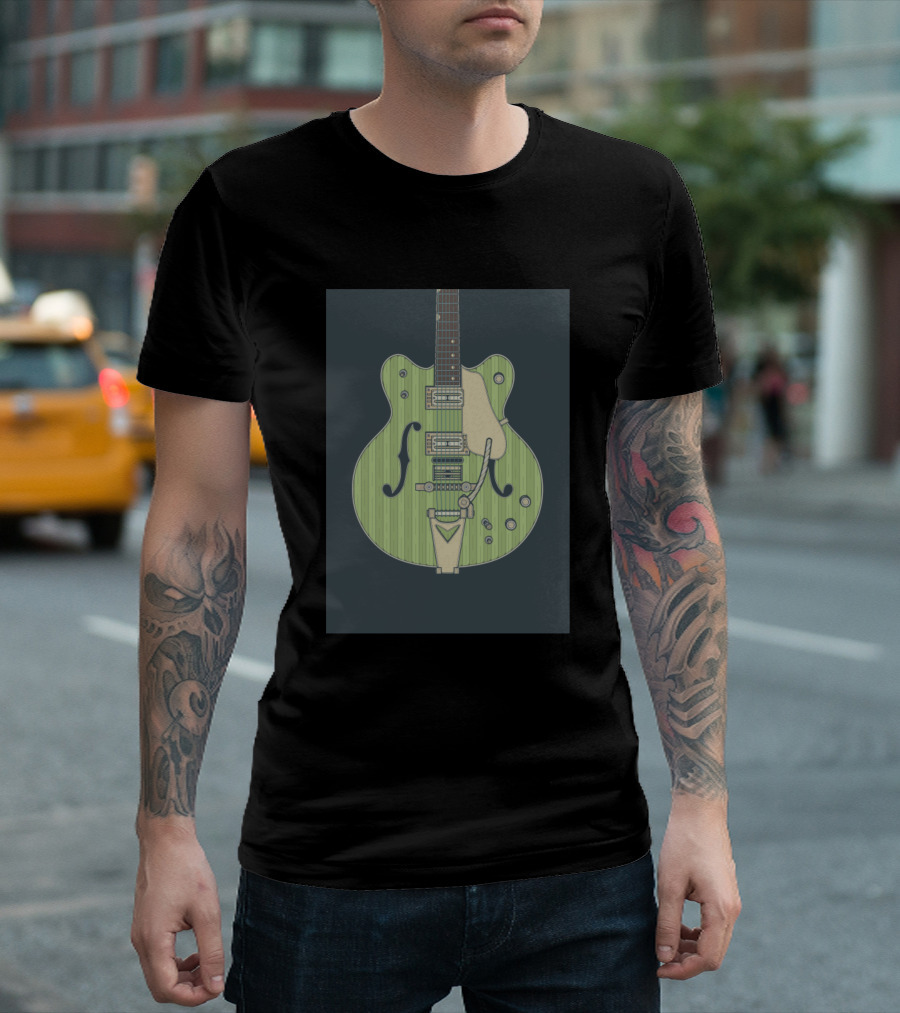 Green Viking Electric Guitar T-Shirt