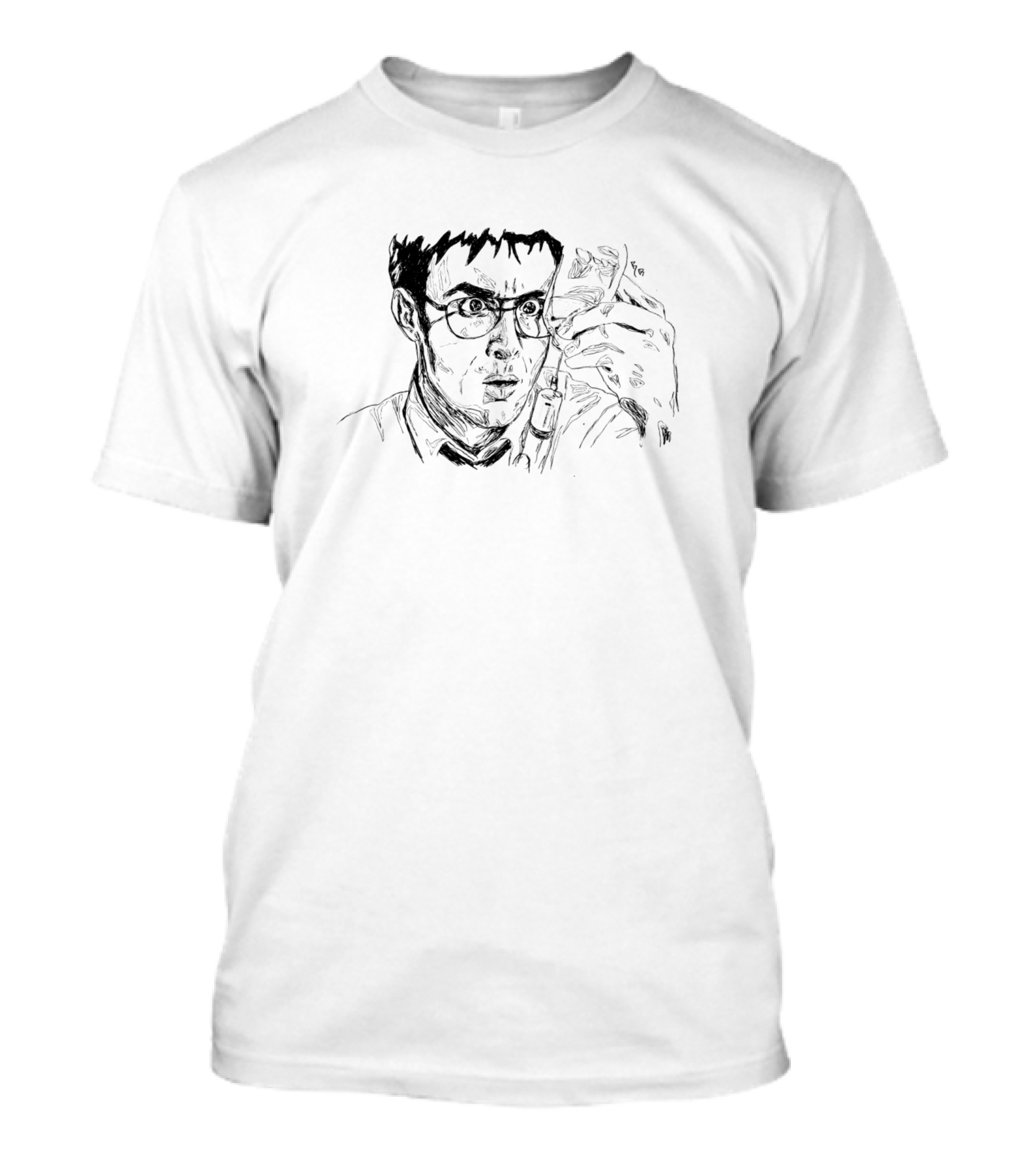 Herbert West Holding Syringe Drawing T-Shirt