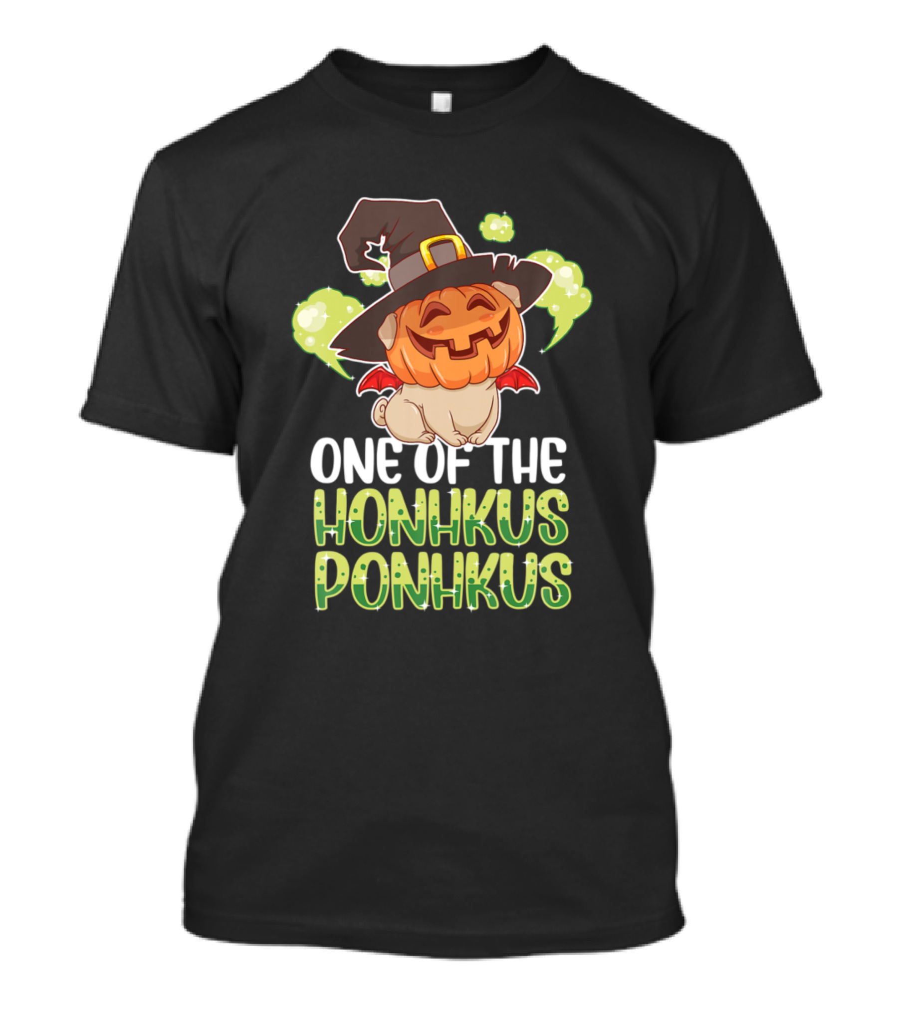 One Of The Honhkus Ponhkus Pumpkin Bulldog Witch Dog Animal T-Shirt