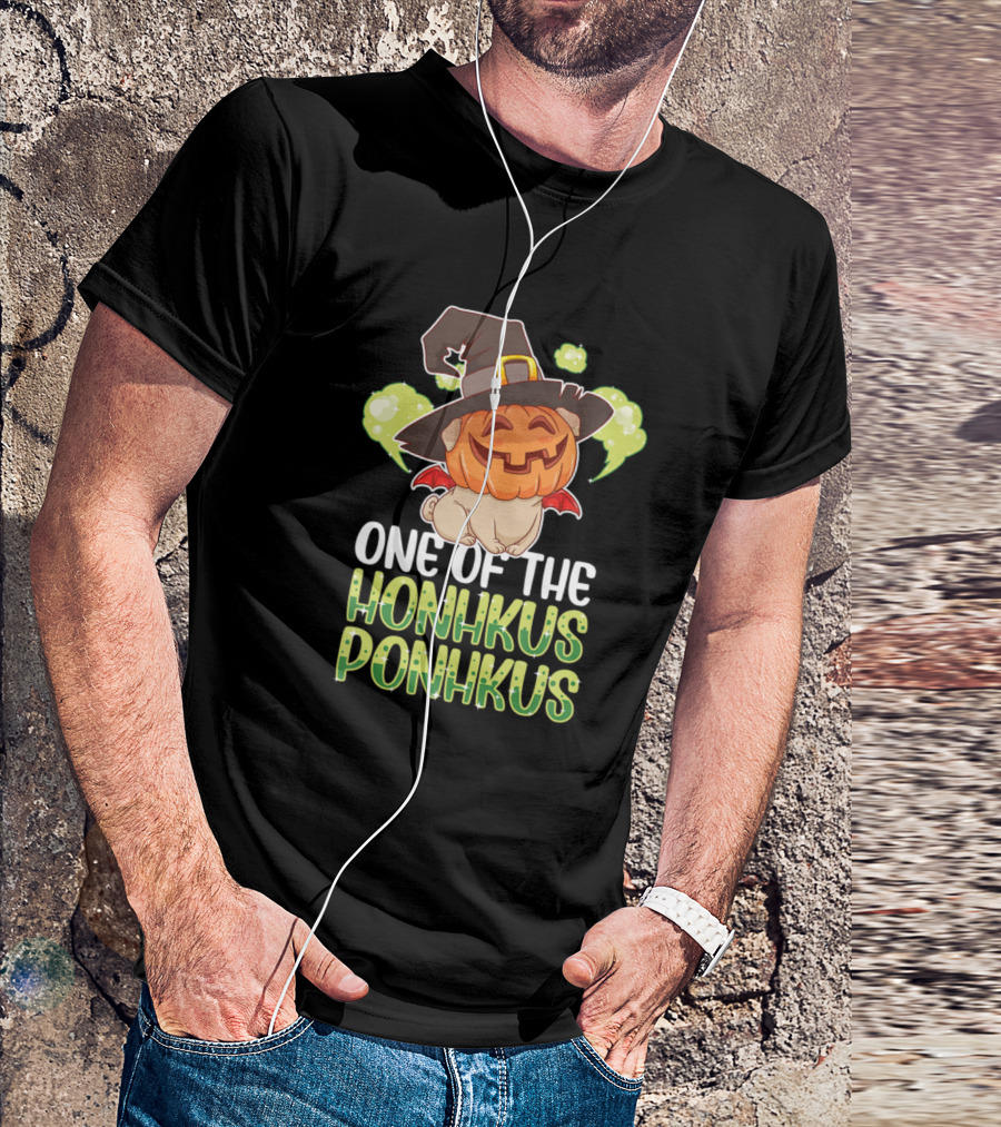 One Of The Honhkus Ponhkus Pumpkin Bulldog Witch Dog Animal T-Shirt