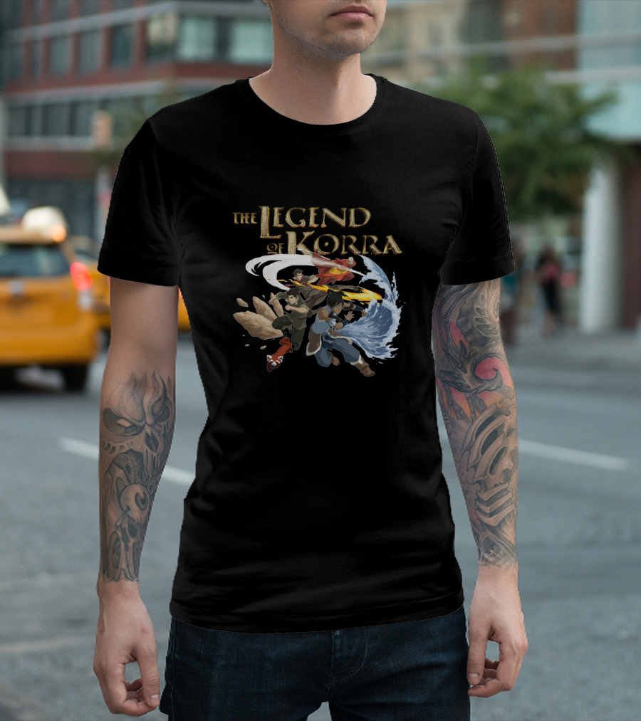 Legend Of Korra Characters Elemental Powers T-Shirt