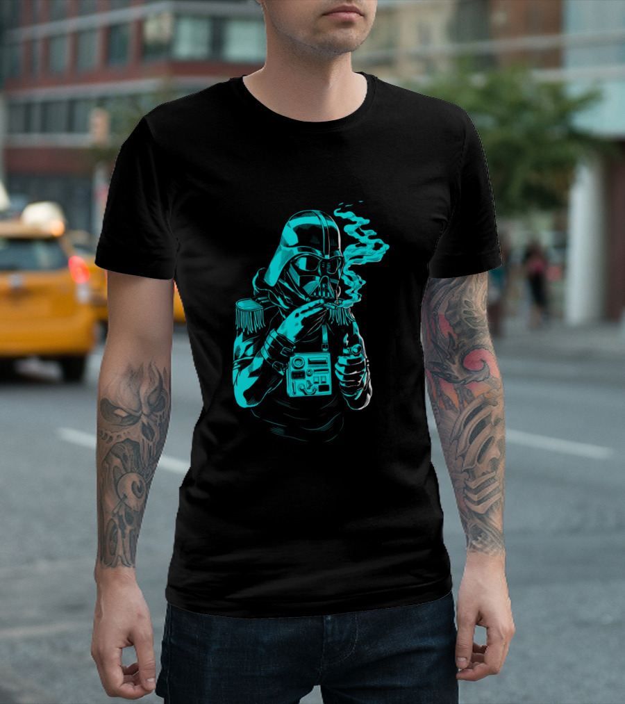 Darth Vader Smoking A Cigarette T-Shirt