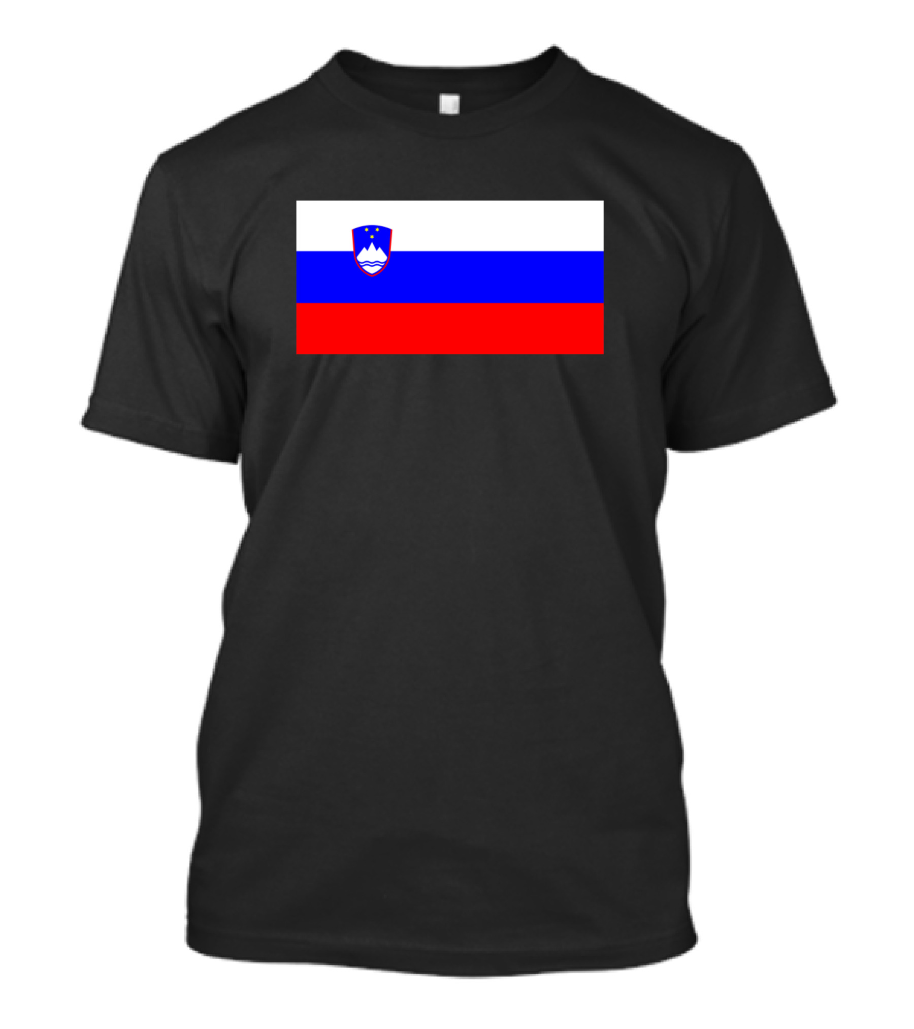 Slovenia National Flag With Coat Of Arms T-Shirt
