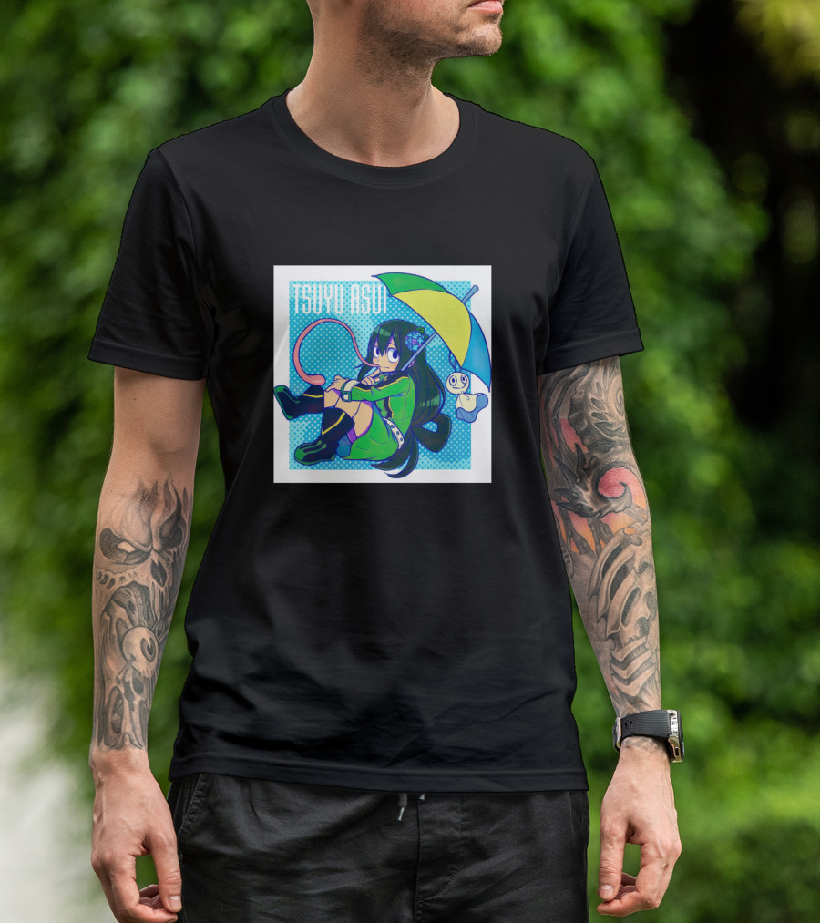 Tsuyu Asui Holding Colorful Umbrella T-Shirt