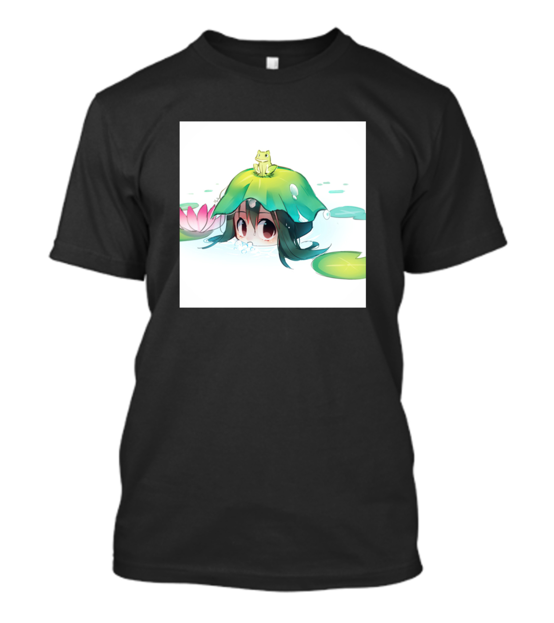 Tsuyu Water Lily Frog Anime Character T-Shirt