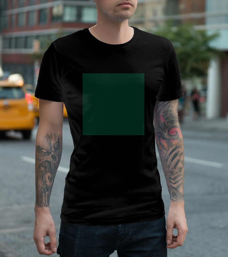 Ultra Deep Emerald Green Dark Square Lowest Price On Site T-Shirt