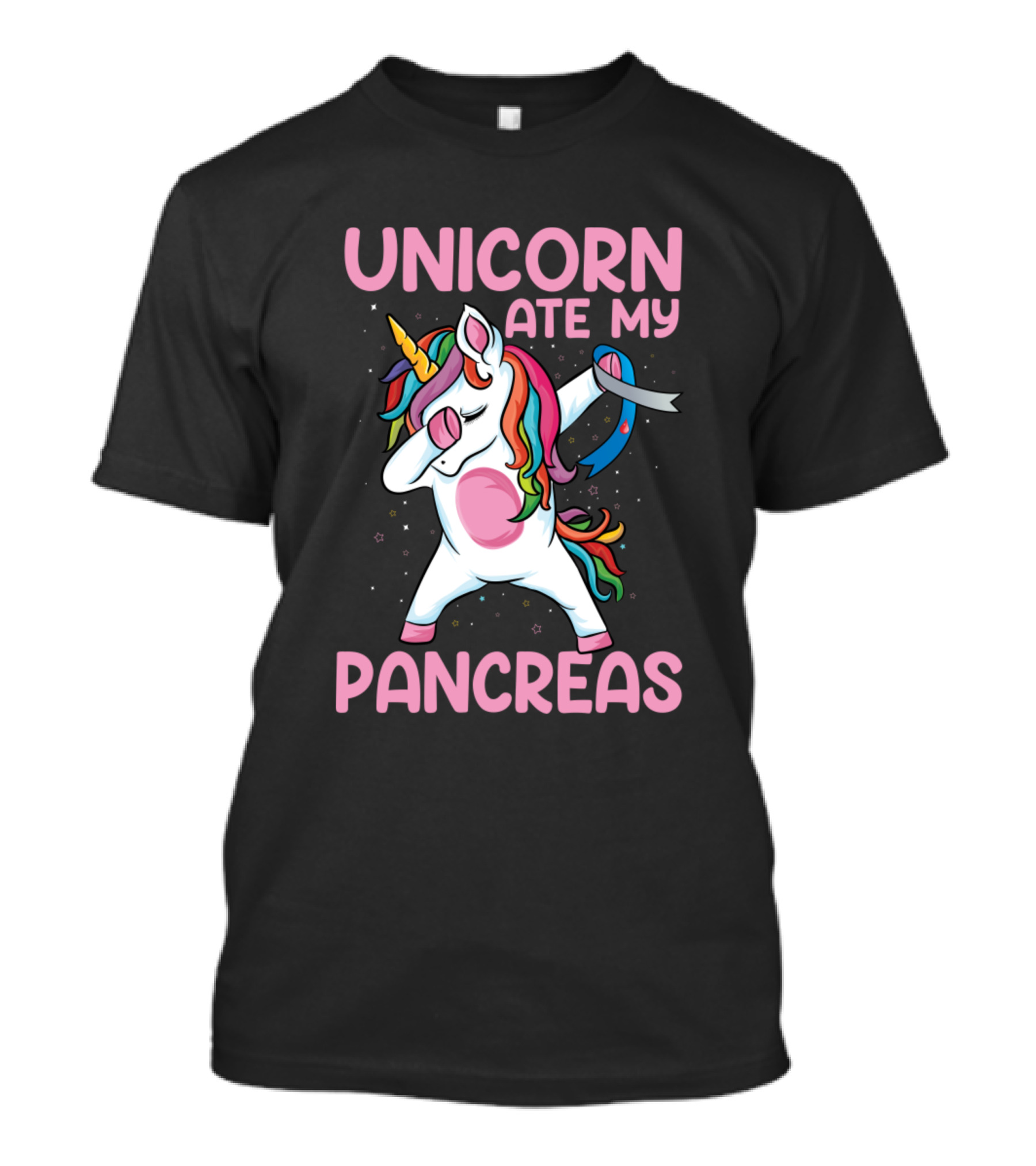 Unicorn Ate My Pancreas Diabetes Awareness Dabbing Unicorn T-Shirt