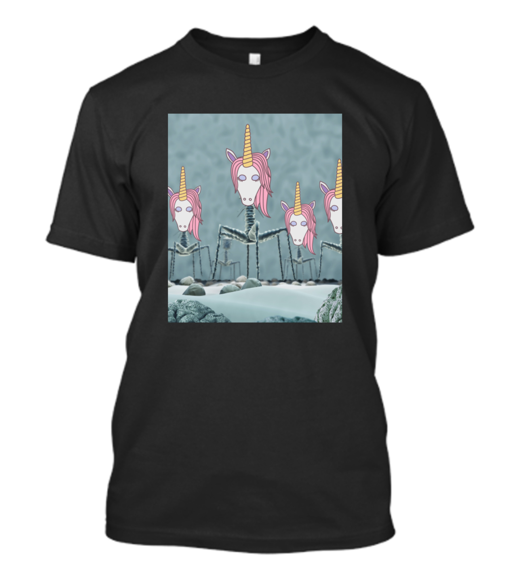 Unicorn Phages Laboratory Scientist Microbiology Fantasy T-Shirt