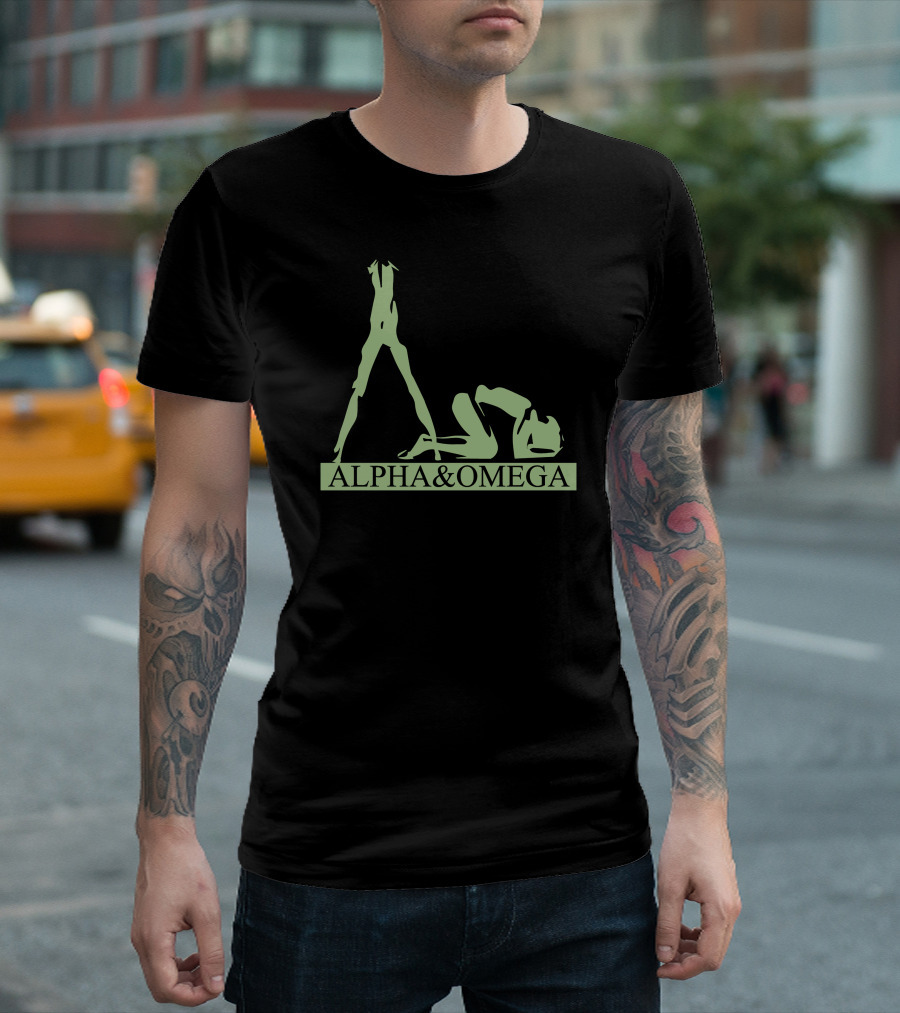 ALPHA AND OMEGA SILHOUETTE POSE ARTISTIC T-Shirt