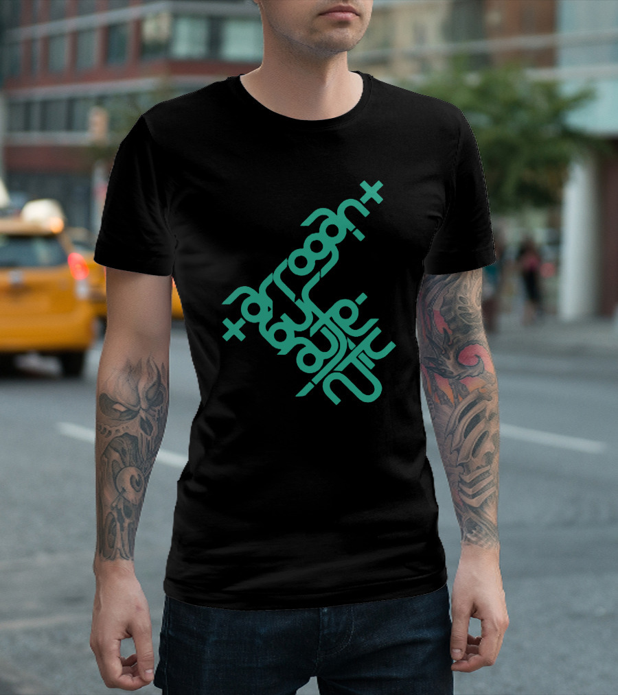 Arrogant But Authentic Geometric Typography T-Shirt