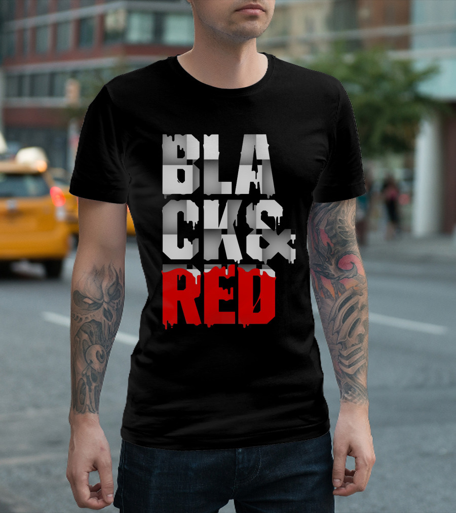 BLACK CK and RED T-Shirt