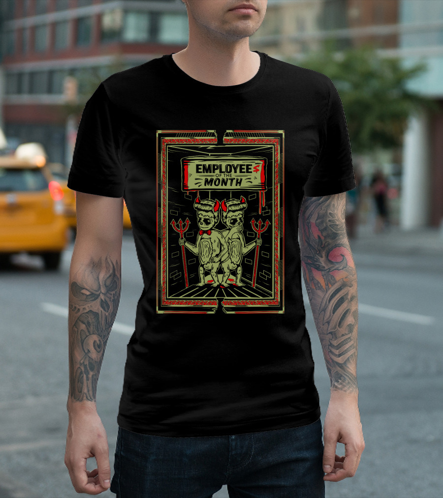 Employee of the Month Twin Devils T-Shirt
