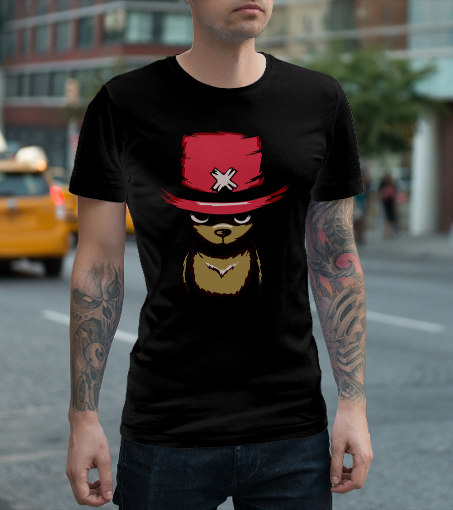 Hail The Chopper Tony Tony Chopper One Piece Red Hat Bear T-Shirt
