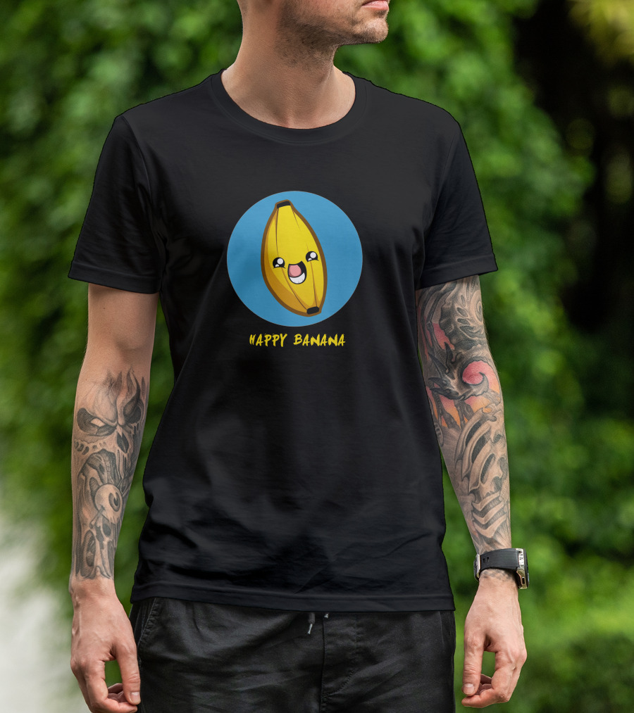 Happy Banana Cute Smiling Face T-Shirt