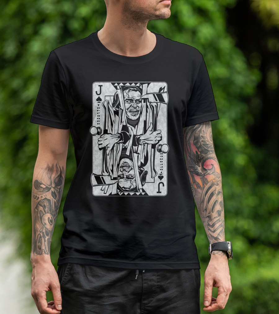 Jack Torrance Playing Card Horror T-Shirt