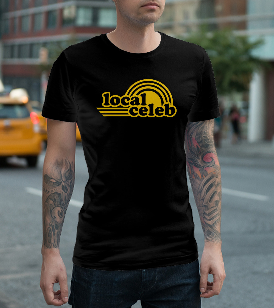 Local Celeb Retro Yellow Sunburst T-Shirt