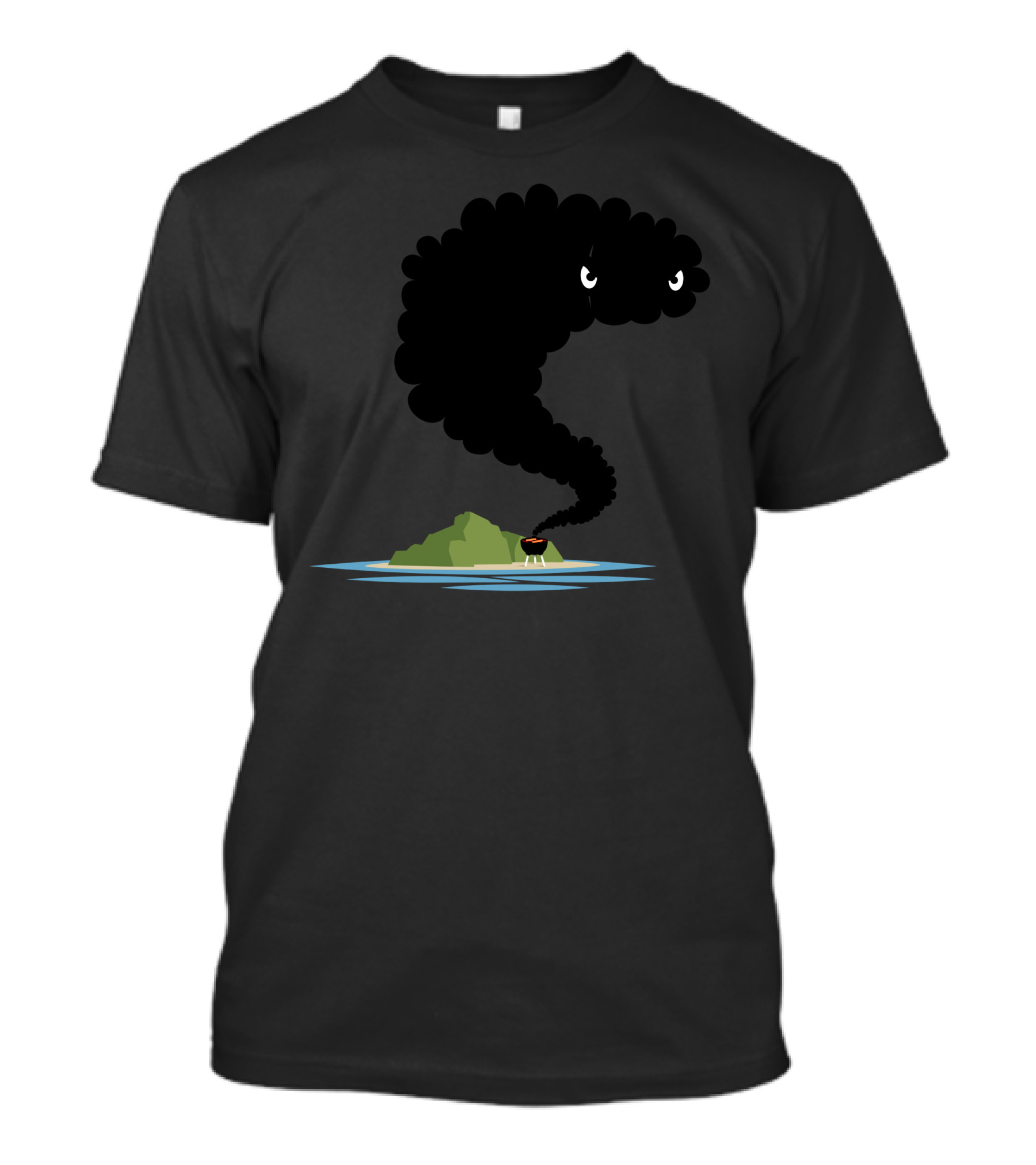 Lost Spoiler Black Smoke Island T-Shirt