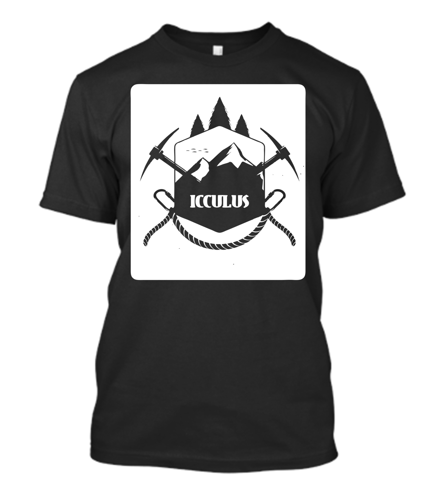 Icculus Mountain Adventure Peaks And Ice Axes T-Shirt