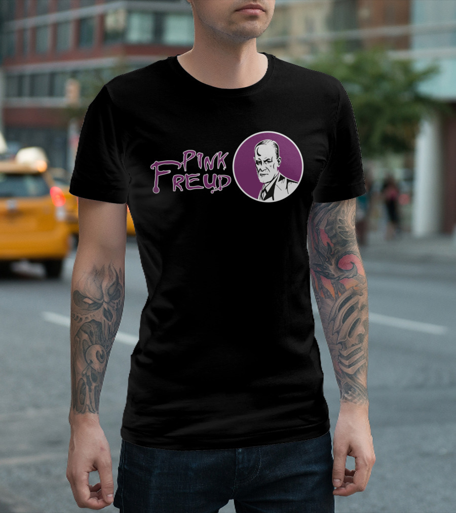 Pink Freud Classic Cartoon T-Shirt