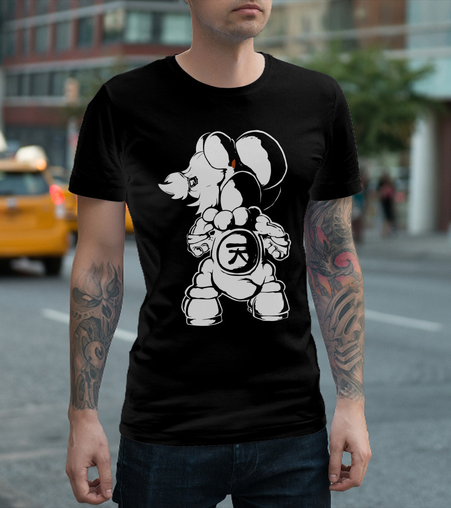 Raging Demon Yoshi Kanji Symbol T-Shirt