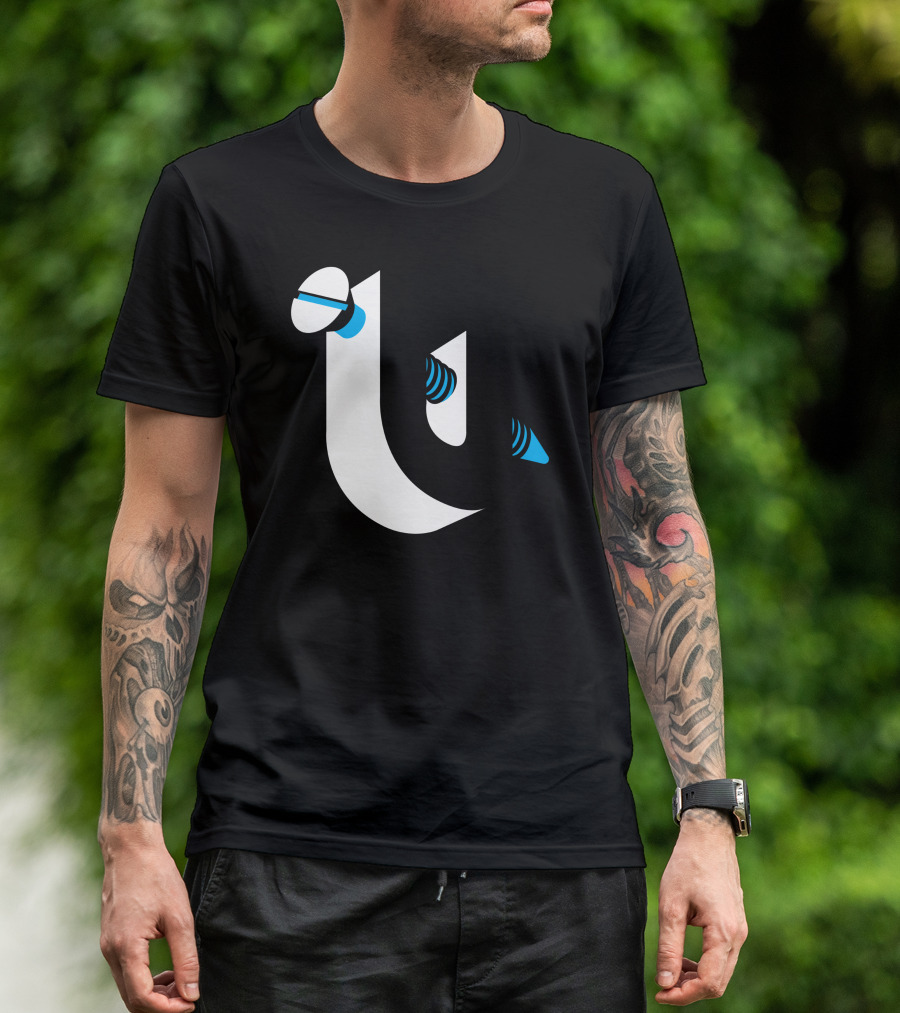 Screw U Letter With White And Blue Screws T-Shirt