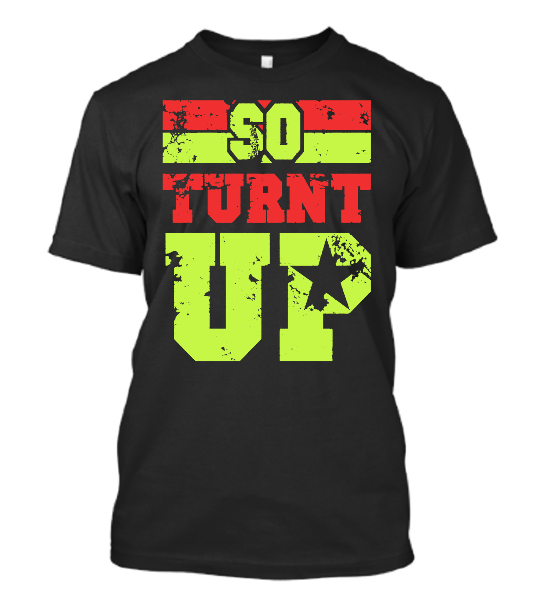 So Turnt Up Star Graphic Bold Colors T-Shirt