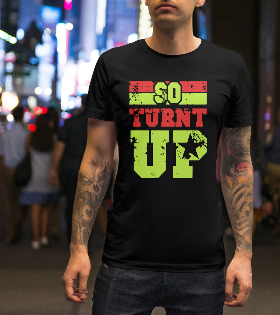 So Turnt Up Star Graphic Bold Colors T-Shirt