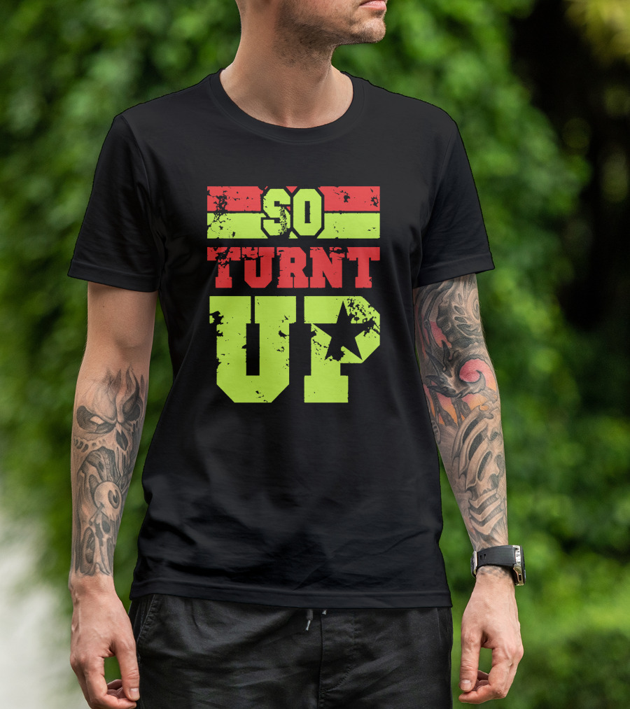 So Turnt Up Star Graphic Bold Colors T-Shirt