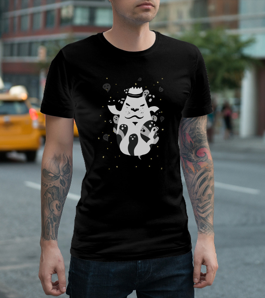 Spirit Master Panda Spectral Aura Floating Ghosts T-Shirt