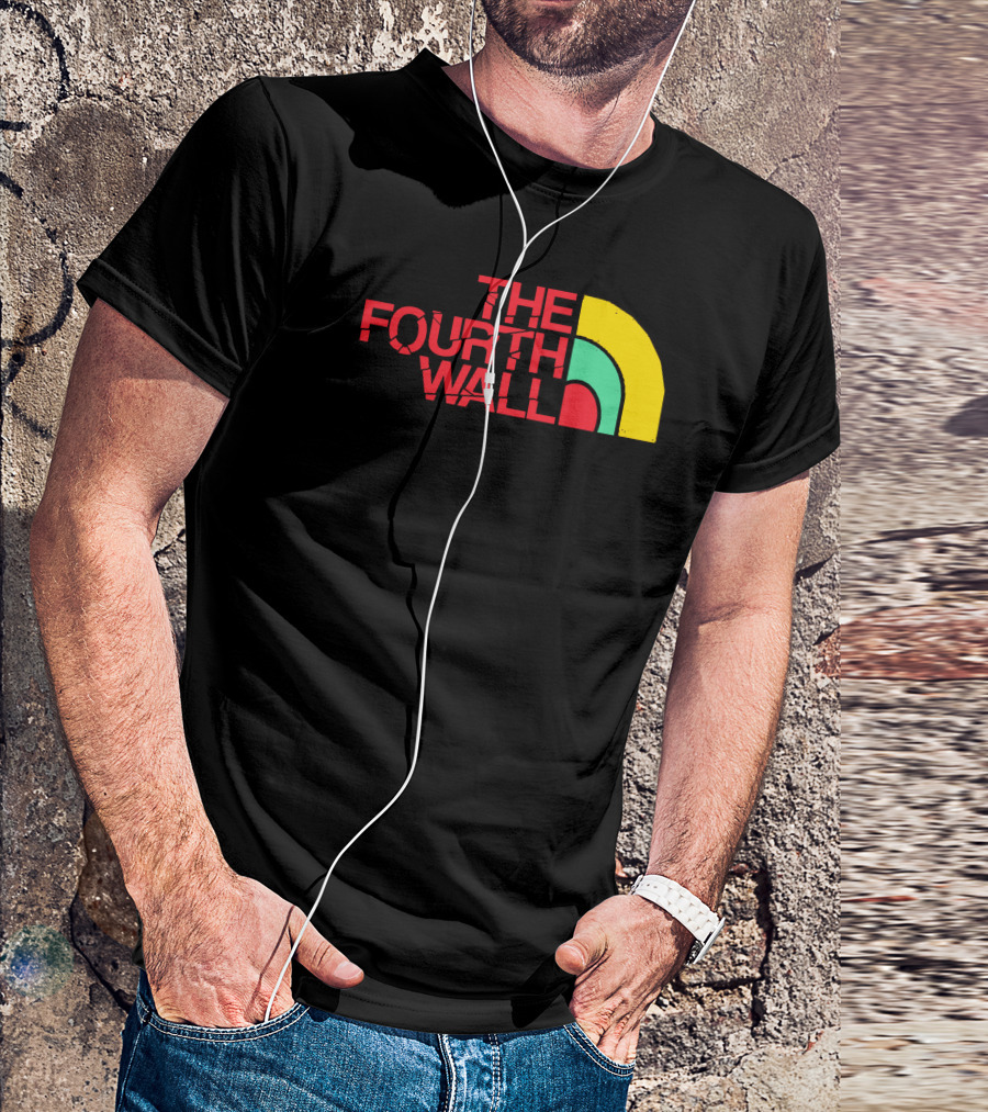 THE FOURTH WALL Broken Text Color Blocks T-Shirt
