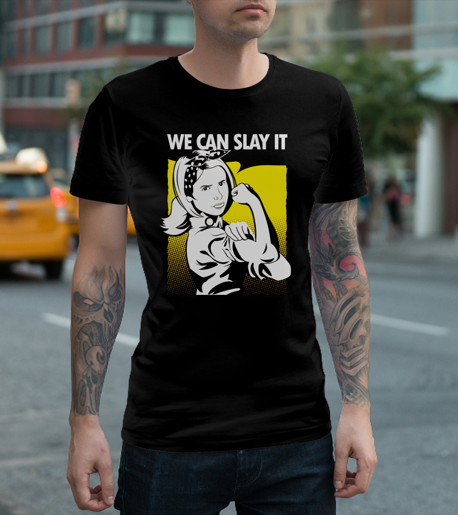 WE CAN SLAY IT Retro Empowerment Comic T-Shirt